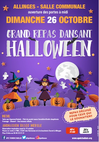 26 octobre : repas dansant 